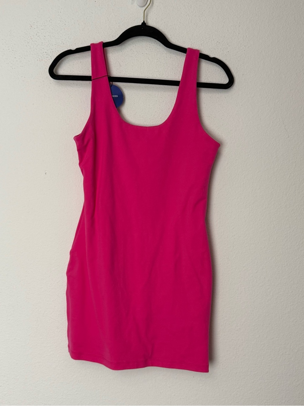 Cultnaked Hot Pink Mini Dress Size L NWT Bodycon Built-In Shorts Barbie